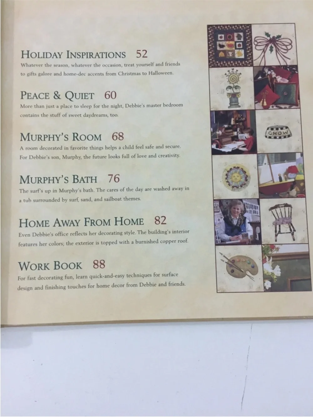 Welcome Home Debbie Mumm*Pastimes Design*Decorating*Teqniques - Crafts Book. EUC